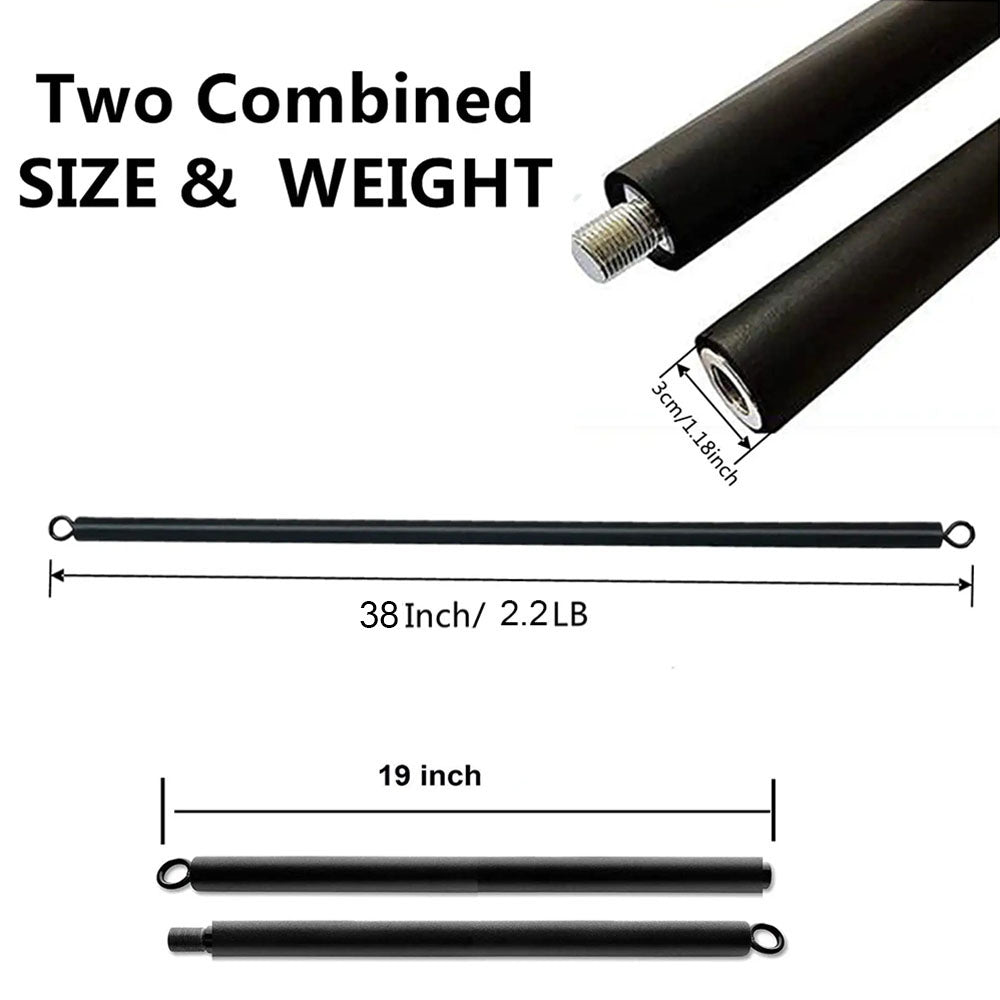 Premium Pilates Stick – Adjustable Yoga Exercise Bar for Strength Training, Home Gym Kit, Muscle Workout Equipment,