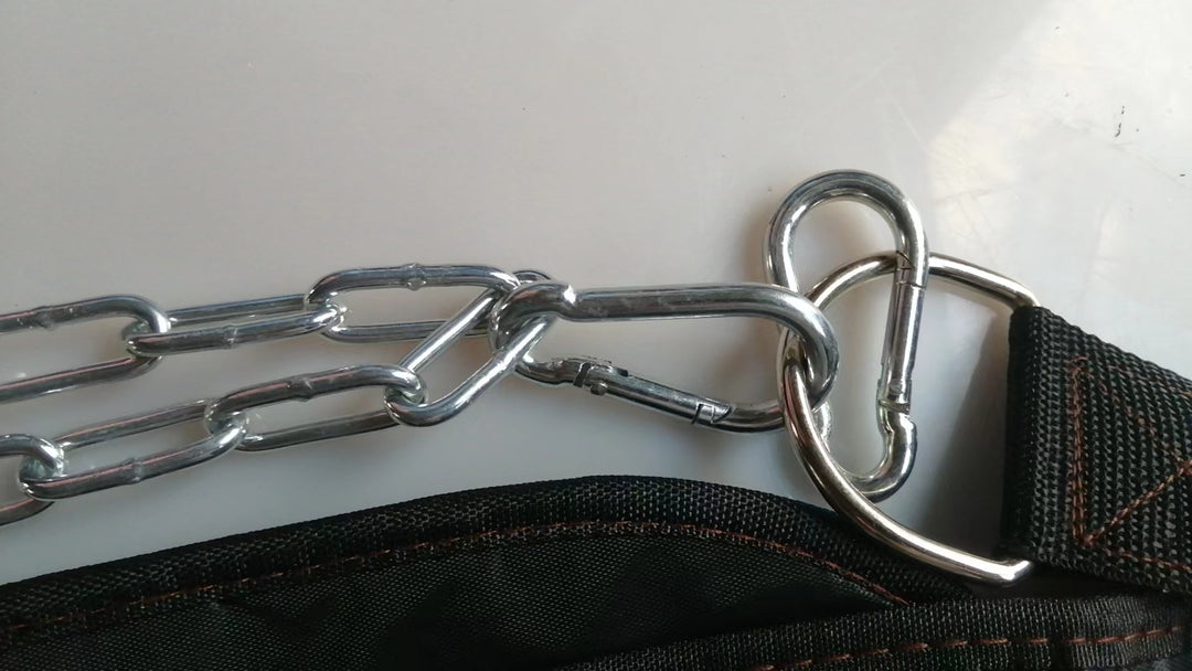 Premium Thicken Weight Lifting Belt with Chain – Dipping Belt for Pull Up, Chin Up, Kettlebell, Barbell, Bodybuilding, 