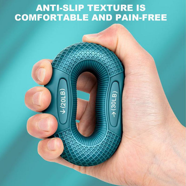 Premium Silicone Hand Grip Strengthener Ring - Durable Finger & Wrist Trainer for Strength Building, Carpal Tunnel Relief