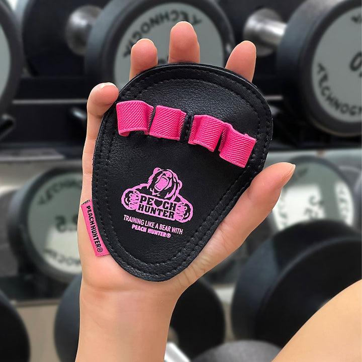 Premium Cowhide Weightlifting Gloves for Men & Women - Fitness Gym Grip Pads with 4 Finger Loop, Hand Palm Protection for 