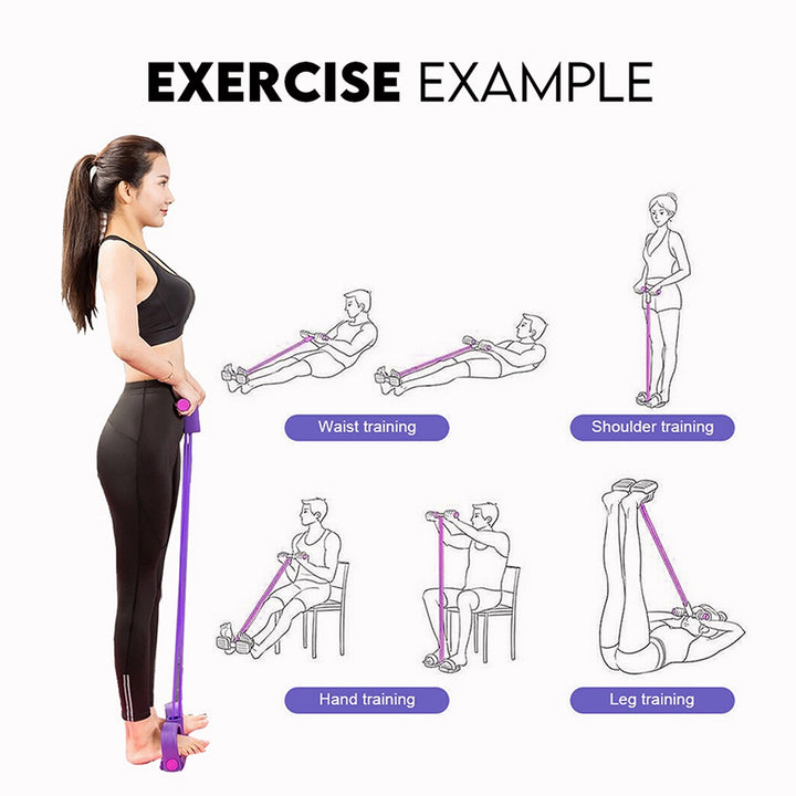 Premium Pedal Resistance Band – Multifunctional Arm, Leg, and Abdominal Trainer for Weight Loss, Bodybuilding, and Full-Body