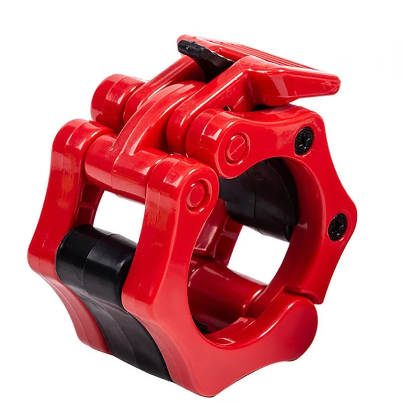 Premium Spinlock Barbell Collars – Quick Release Weightlifting Clamps for 25mm/28mm/30mm/50mm Bars, Reinforced ABS for 