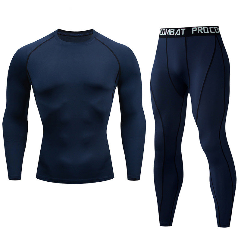 Premium Men’s Compression Sportswear Set – Quick-Dry Gym Suit, Yoga & Fitness Tracksuit, 2-Piece Workout Outfit