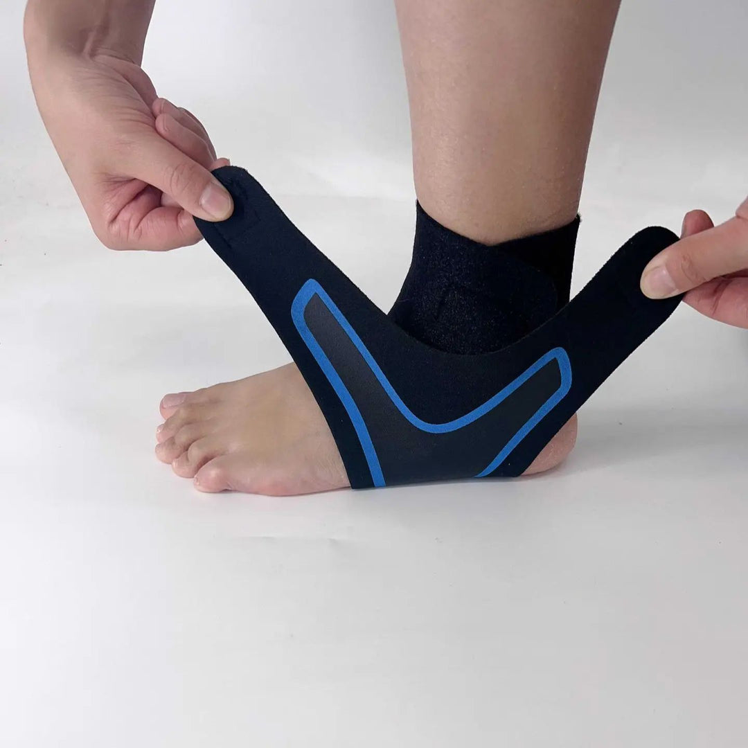 Premium Adjustable Ankle Brace - Compression Support Strap for Pain Relief, Elastic Ankle Guard for Basketball and Sports 