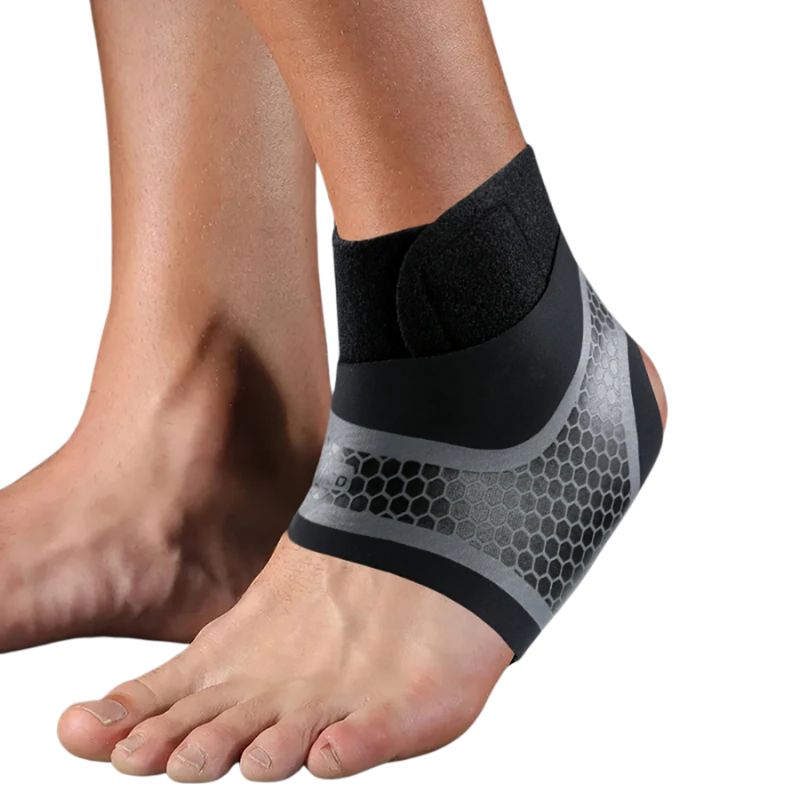 Premium Adjustable Ankle Brace - Compression Support Strap for Pain Relief, Elastic Ankle Guard for Basketball and Sports Activities - StrengthXPhysiotherapy