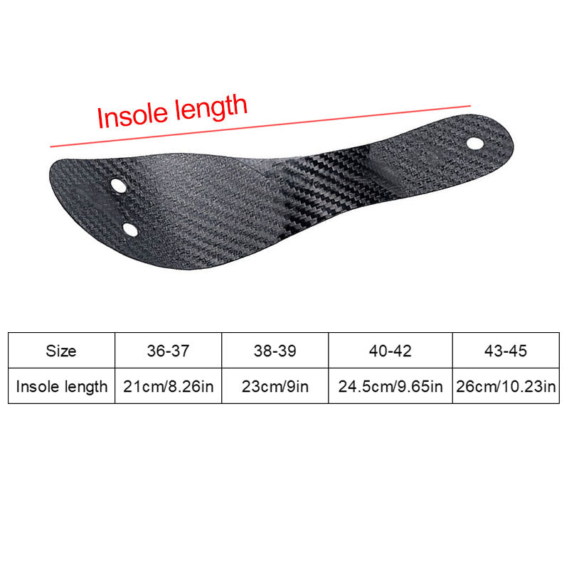 Premium Carbon Fiber Insoles for Running - Full Palm Arch Support, Strong Boost, Enhanced Stability, Anti-Torsion for 