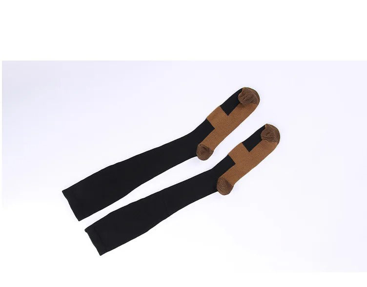 Premium Compression Socks for Men & Women – Copper-Infused Anti-Fatigue Pain Relief – Varicose Vein & Knee High Support – Nylon Stockings for Comfort and Circulation - StrengthXPhysiotherapy