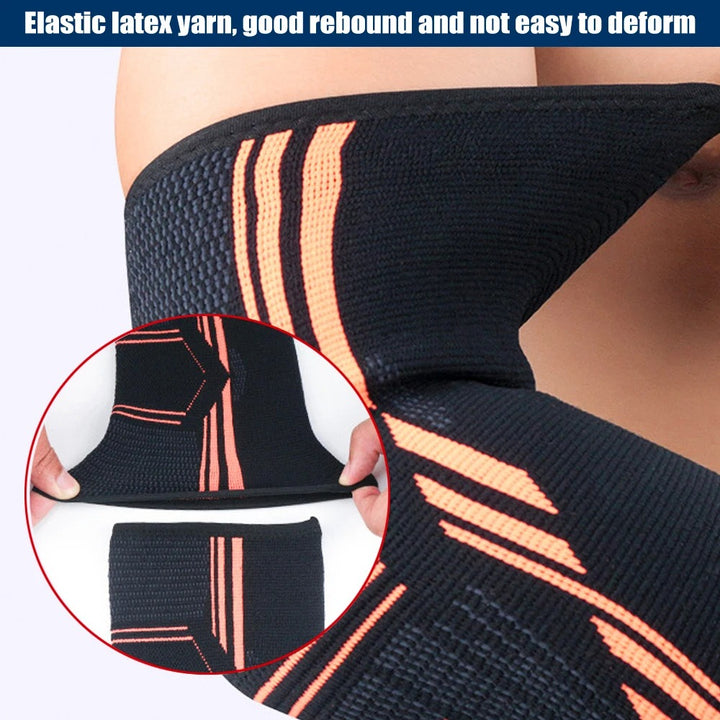 Premium Elbow Support Brace for Sports, Tennis, Golf & Basketball - Elastic Compression Sleeve, Anti-Slip Design for Elbow Pain Relief, Arthritis & Tendonitis Protection, Unisex, 1PC - StrengthXPhysiotherapy