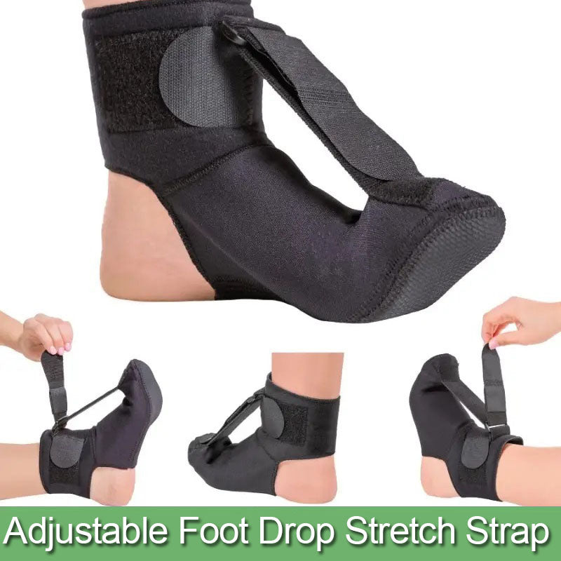 Premium Plantaar Fasciitis Night Splint Sock - Soft Foot Drop Brace for Pain Relief, Adjustable Stretcher for Achilles 