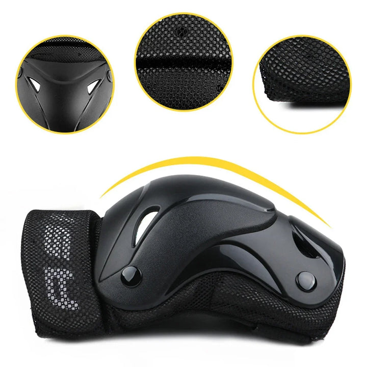 Premium Protective Gear Set for Kids & Adults – Elbow, Knee, Wrist Pads for Skateboarding, Roller Skating, BMX, Cycling, & 