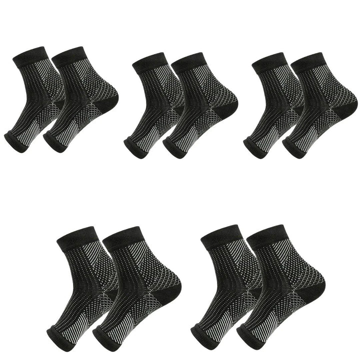 Premium Ankle Support Compression Sleeves – Breathable Sports Brace for Men & Women, Running & Outdoor Protection, 1/3/5 Pairs, Adjustable Fit, Comfortable Support - StrengthXPhysiotherapy