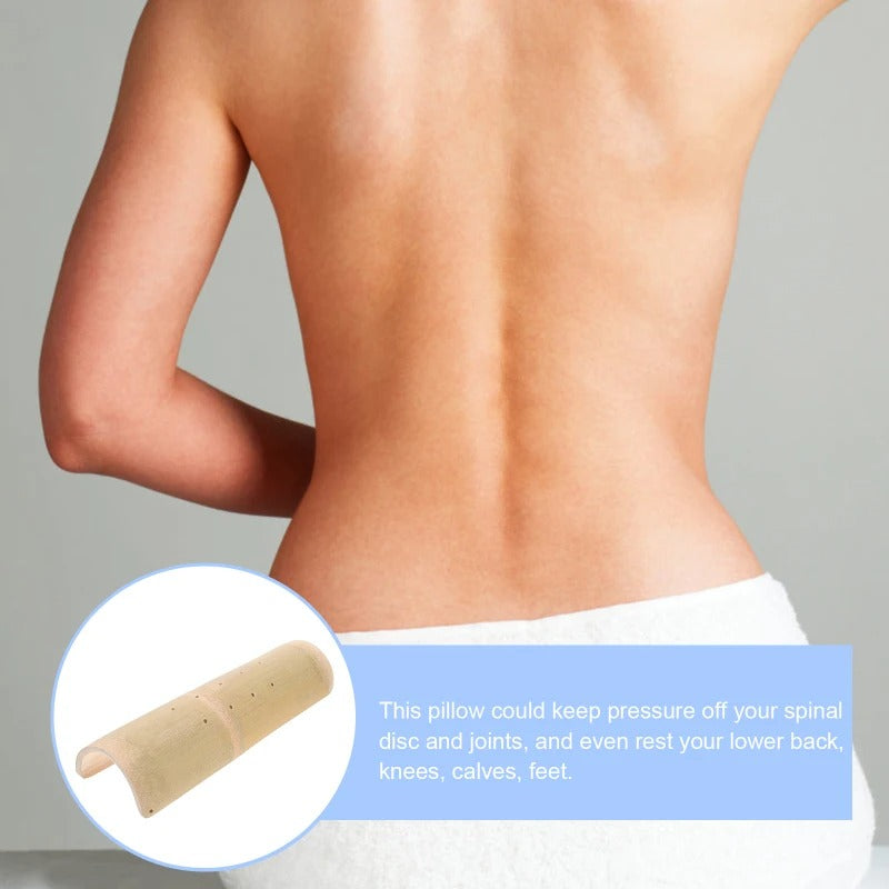 Premium Bamboo Cervical Pillow – U-Shaped Neck & Back Support for Sleep – Therapeutic Massage Cushion – Cool, Comfortable for Neck Pain & Spondylosis Relief – Ideal for Couch, Bed & Travel - StrengthXPhysiotherapy