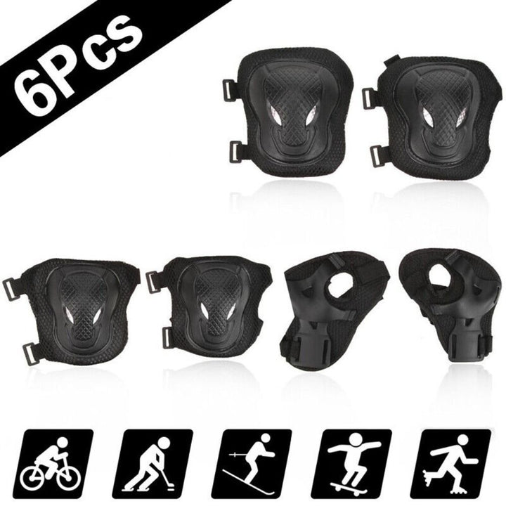 Premium Protective Gear Set for Kids & Adults – Knee Pads, Elbow Pads, Wrist Guards for Skateboarding, Roller Skating, 