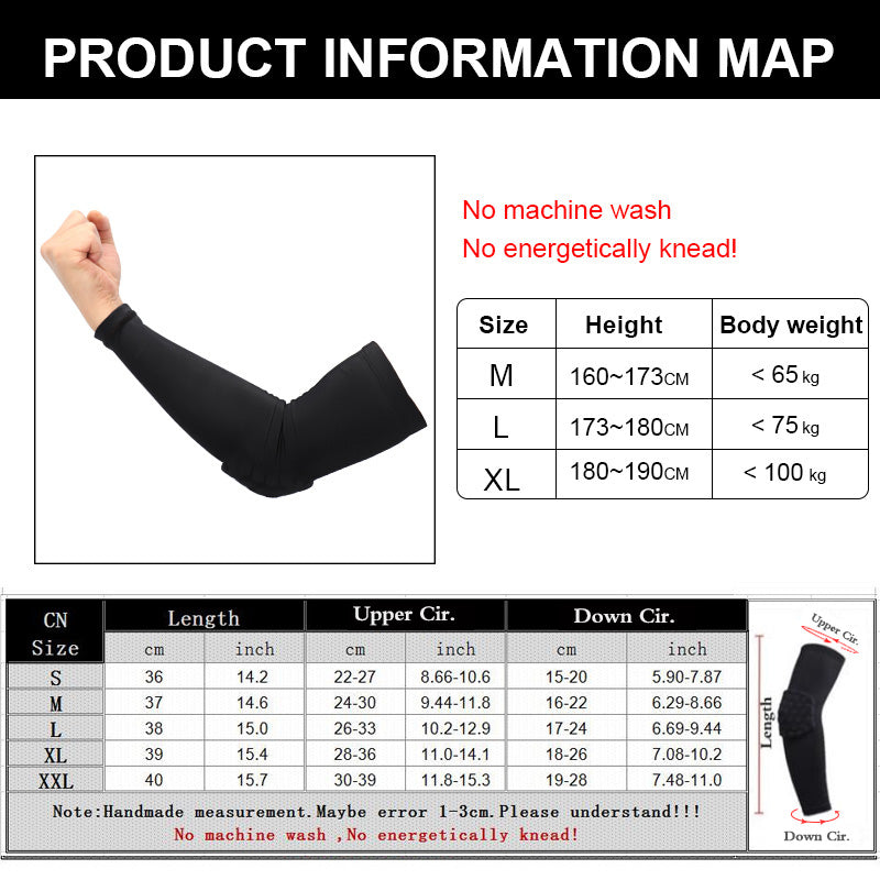 Premium Elbow Support Pad for Sports – Compression Arm Sleeve for Basketball, Football, Cycling – Crash-Proof, Protective