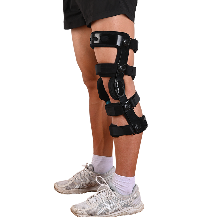 Premium Adjustable Knee Brace for ACL, Meniscus & Ligament Injuries | ROM Hinged Orthopedic Support for Men & Women | Optimal Stability & Comfort - StrengthXPhysiotherapy