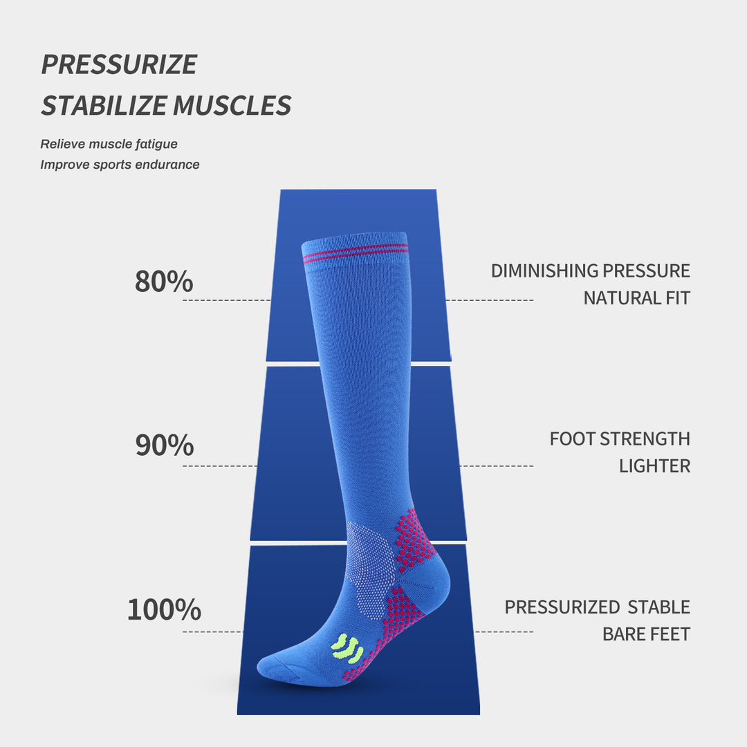 Premium Compression Socks for Men & Women – 20-30 mmHg Support for Varicose Veins, Running, Cycling, Football, Soccer – 