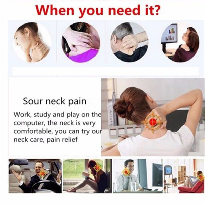Premium Adjustable Neck Brace for Pain Relief - Soft Cervical Collar for Sleeping, Travel, and Posture Support | Ergonomic  
