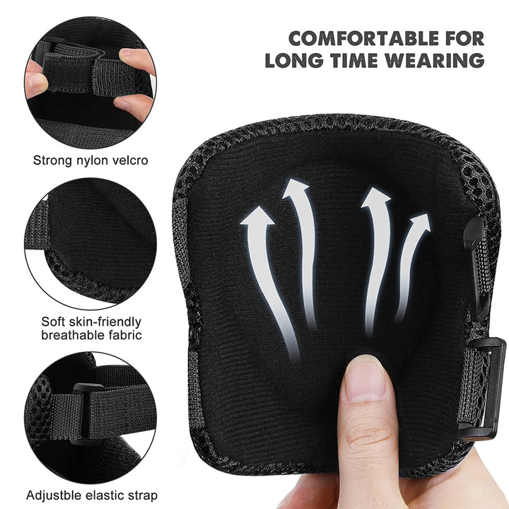 Premium Kids Knee Pads, Elbow Pads & Wrist Guards Safety Set for Ages 3-7, Adjustable Protective Gear for Boys & Girls,