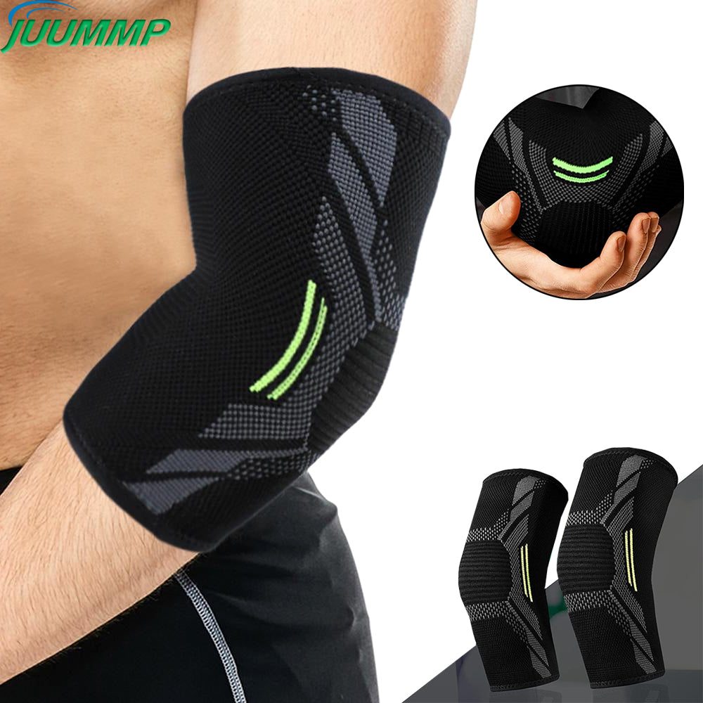 Premium Breathable Elastic Elbow Support Arm Sleeve for Basketball & Badminton – One-Piece Design, Comfortable & Protective,