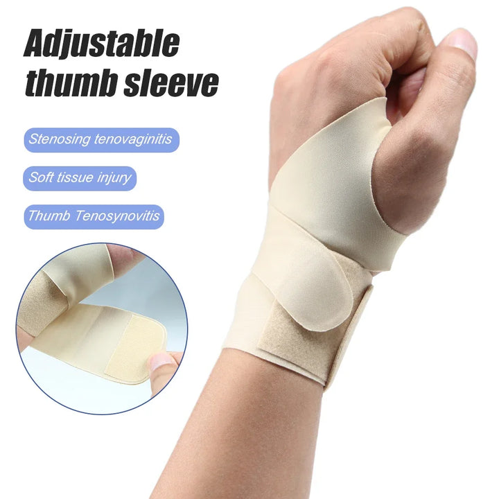 Premium Wrist Thumb Brace – Ultra-Thin Compression Support for Tendonitis, Carpal Tunnel & Arthritis Pain Relief – Adjustable
