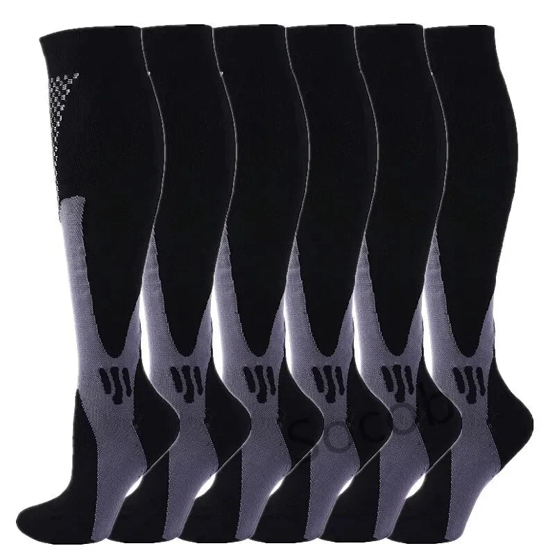 Premium Compression Socks for Men & Women – Elastic Sports, Running, Hiking, Pregnancy & Flight Socks for Varicose Veins, Swollen Legs, Marathon Support - StrengthXPhysiotherapy