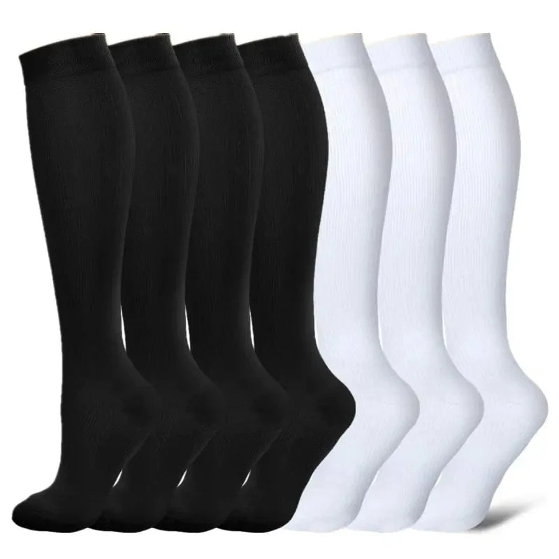 Premium Compression Socks for Men & Women – Elastic Sports, Running, Hiking, Pregnancy & Flight Socks for Varicose Veins, Swollen Legs, Marathon Support - StrengthXPhysiotherapy