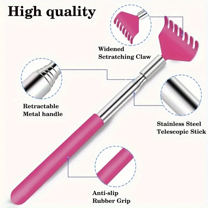 Premium Back Extendable Scratcher - Telescopic Body Massage Claw for Muscle Relaxation, Anti-Itch Relief, and Retractable 