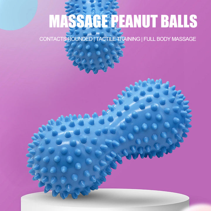 Premium Peanut Tip Massage Ball for Muscle Relief, Plantar Fasciitis, Arthritis, Shoulder Pain, and Sole Tension - 