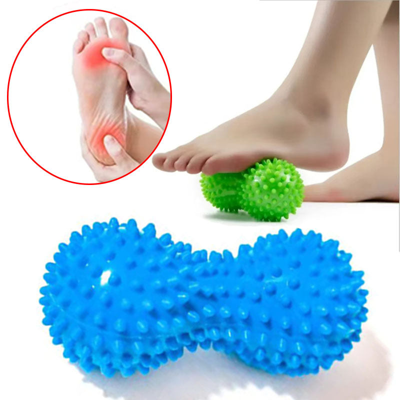 Premium Double Lacrosse Massage Peanut Ball for Deep Tissue Muscle Relief, Self Myofascial Release, Physical Therapy, and