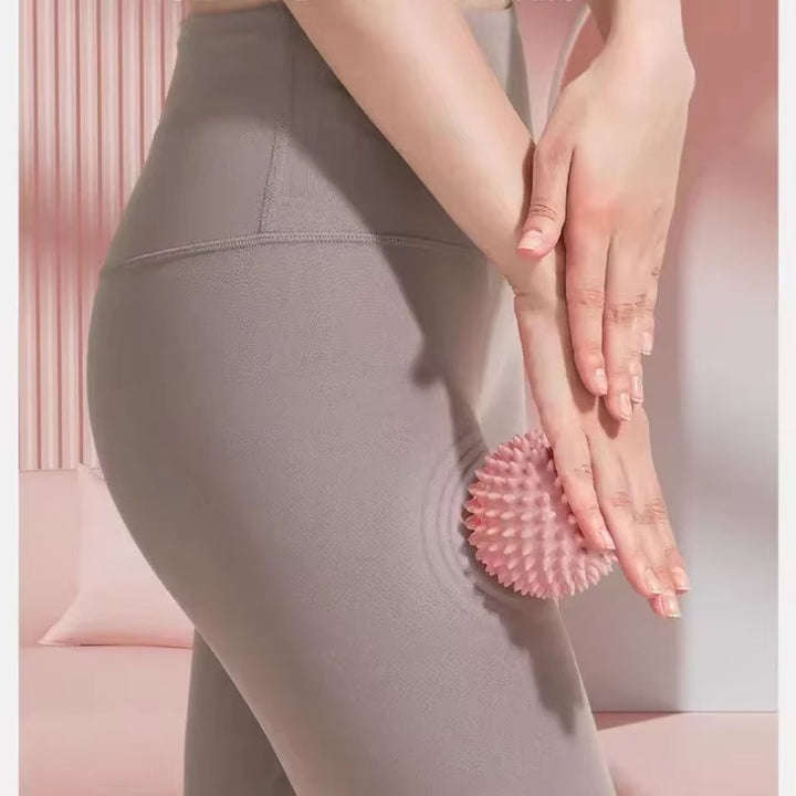 Premium PVC Spiky Massage Ball for Trigger Point Therapy, Pain Relief, and Plantar Fasciitis Treatment, 6cm Hedgehog Massage Ball for Foot & Hand Muscle Recovery - StrengthXPhysiotherapy