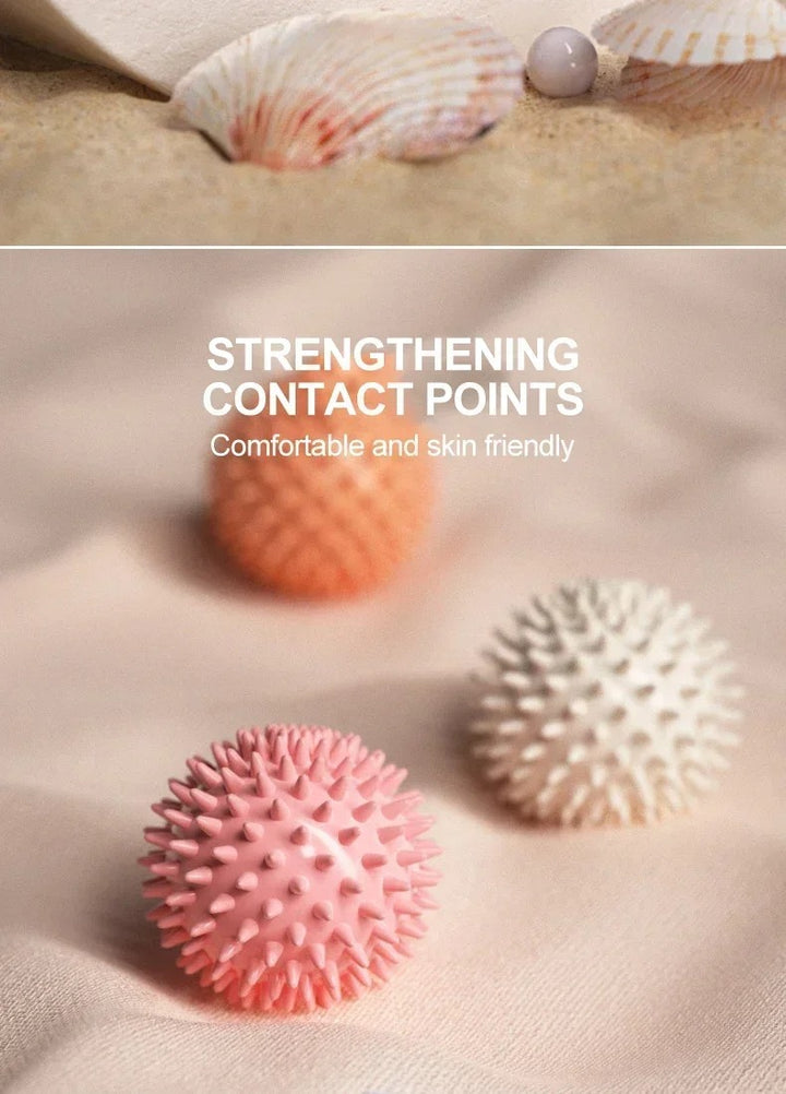 Premium PVC Spiky Massage Ball for Trigger Point Therapy, Pain Relief, and Plantar Fasciitis Treatment, 6cm Hedgehog Massage Ball for Foot & Hand Muscle Recovery - StrengthXPhysiotherapy