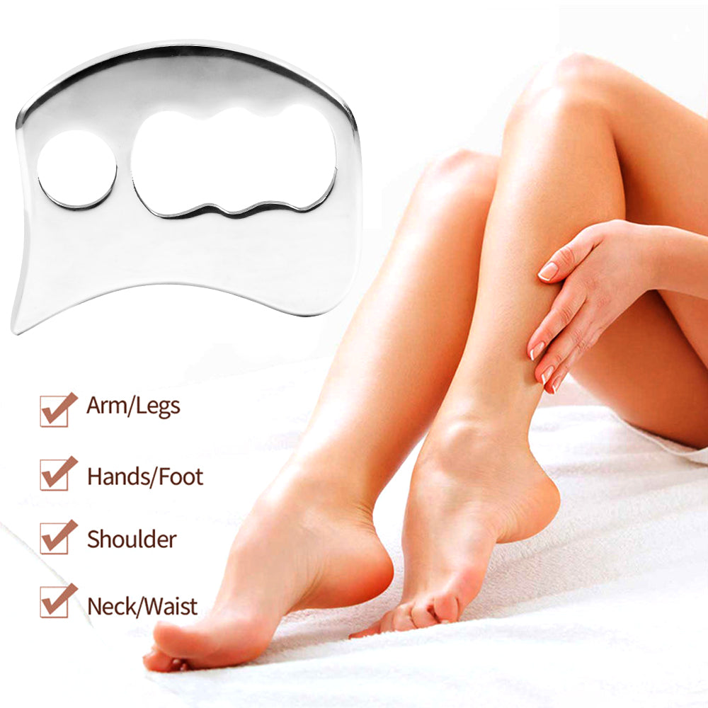 Premium Stainless Steel Gua Sha Scraping Massage Tool for Muscle Relaxation, IASTM for Back, Legs, Arms, Anti-Cellulite 