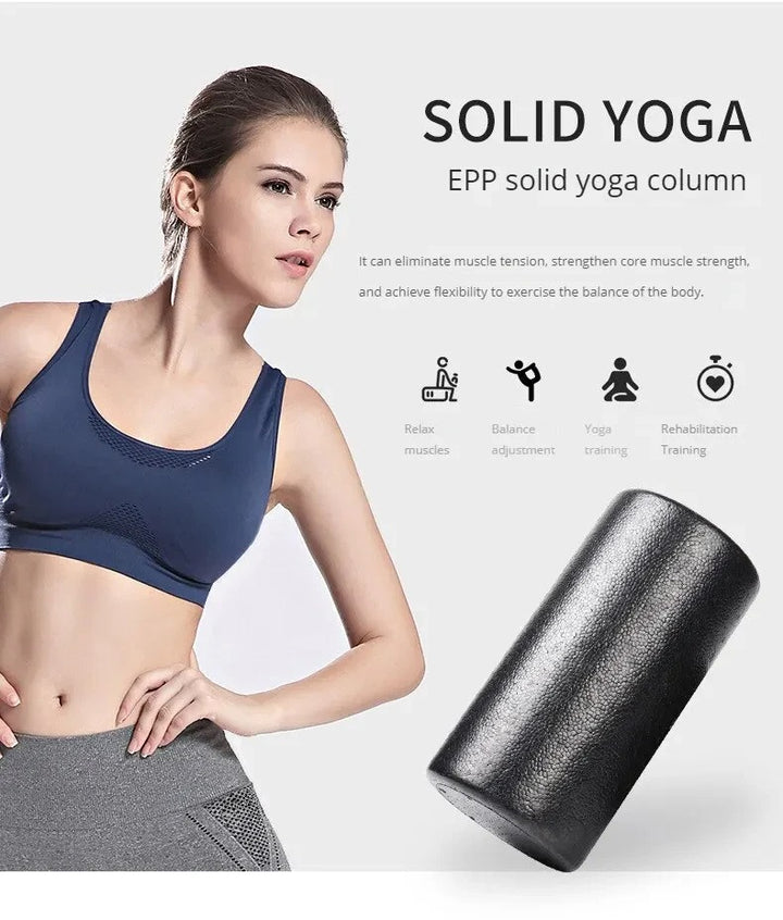 Premium High-Density Foam Roller for Back Stretching, Yoga, Pilates & Muscle Recovery, Firm Full-Body Athletic Massage Tool for Post-Workout Flexibility, Deep Tissue Therapy, 36x6 inch - StrengthXPhysiotherapy