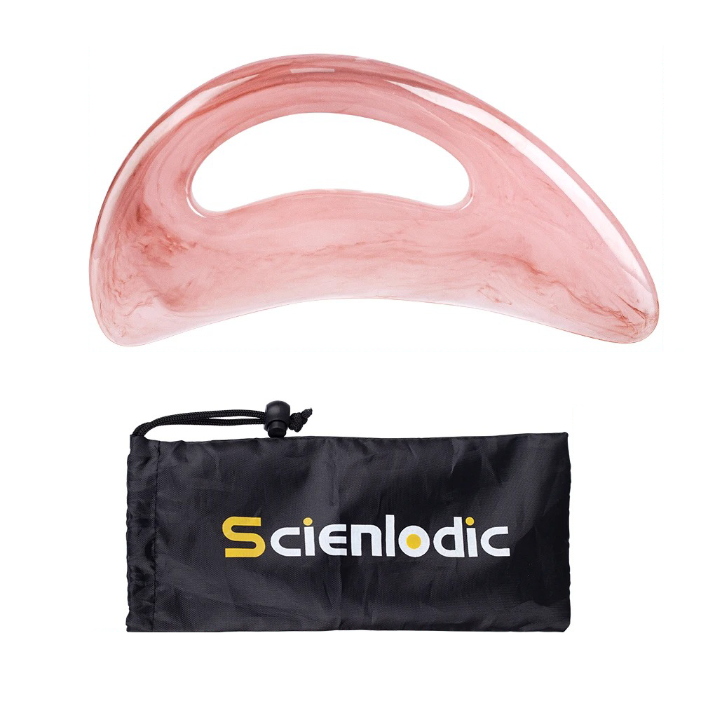 Premium Gua Sha Board - Natural Wood Massage Tool for Facial and Body Scraping Therapy, 18x8cm, Available in Yellow, Pink,