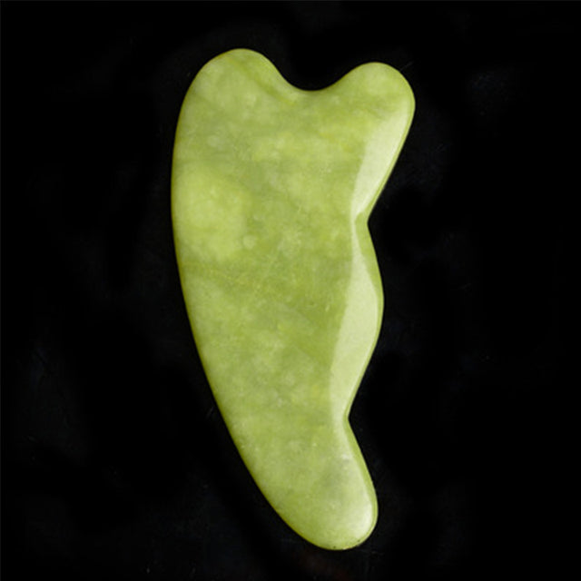 Premium Natural Jade Gua Sha Scraper Board for Face Massage, Acupoint Meridian Relaxation, Skin Lifting and Eye Care SPA Tool