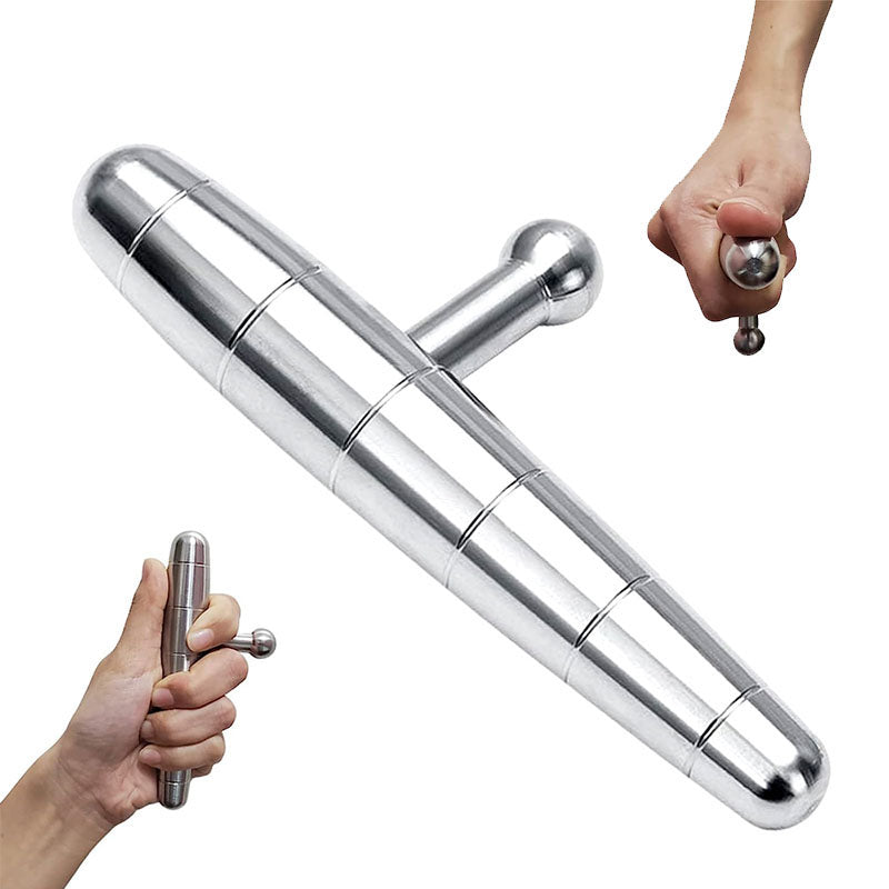 Premium Stainless Steel Manual Deep Tissue Massage Tool - Versatile Trigger Point T-Bar for Full Body Relaxation and Muscle