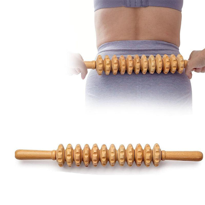 Premium Wood Therapy Massage Tools Set for Body Shaping, Anti-Cellulite, Lymphatic Drainage, Ergonomic Massage Rollers