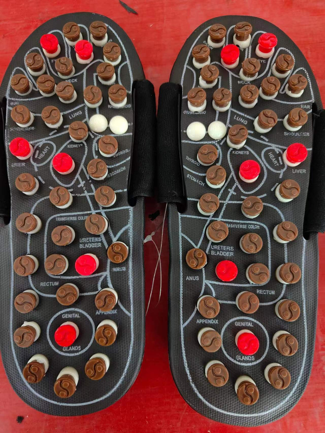 Premium Acupoint Massage Slippers for Foot Therapy | Unisex Rotating Foot Massager Sandals | Medical Acupressure Shoes for 