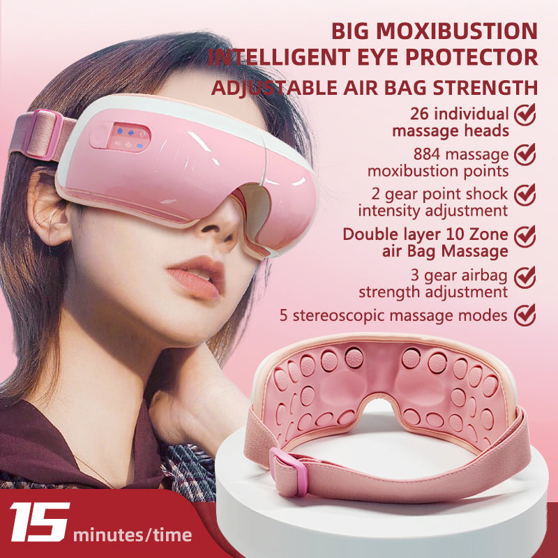 Premium Electric Eye Massager 4D – Hot Compress, Air Bag Pressure, Vibration Massage, Bluetooth Music, Eye Care Instrument