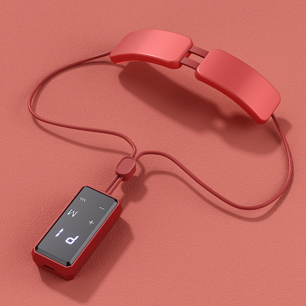 Premium Electric Neck Massager with Smart TENS+EMS Pulse, 6 Modes & 19 Intensity Levels, Lightweight Cervical Spine Relief