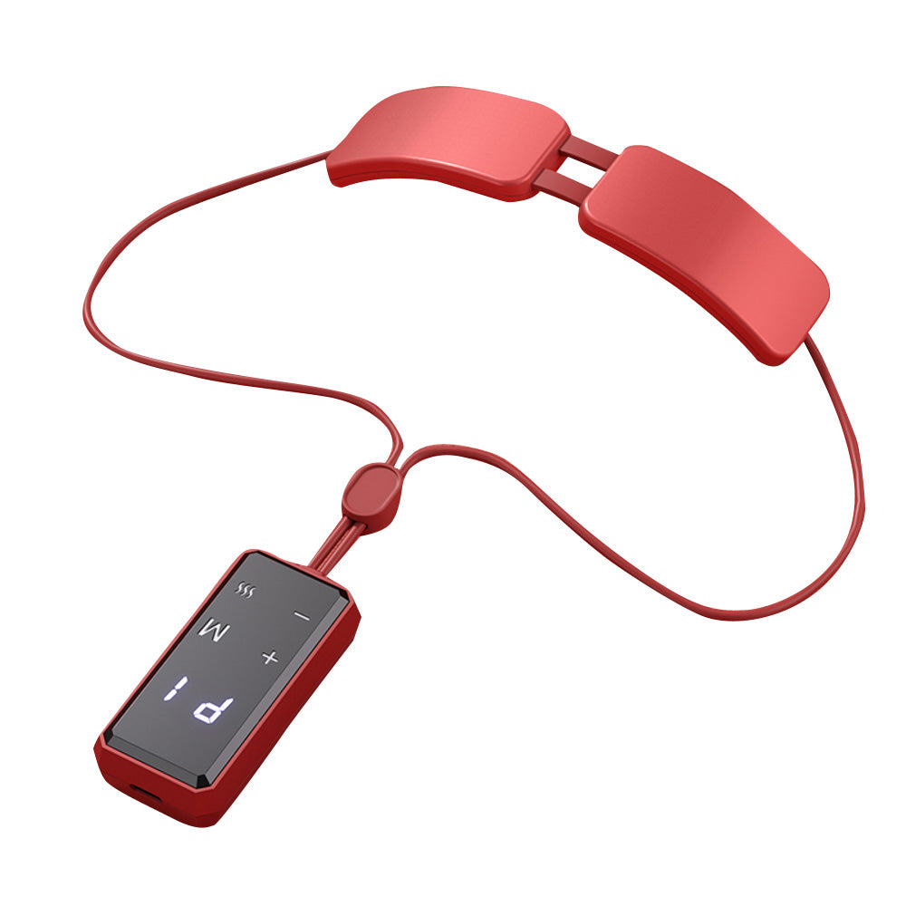 Premium Electric Neck Massager with Smart TENS+EMS Pulse, 6 Modes & 19 Intensity Levels, Lightweight Cervical Spine Relief