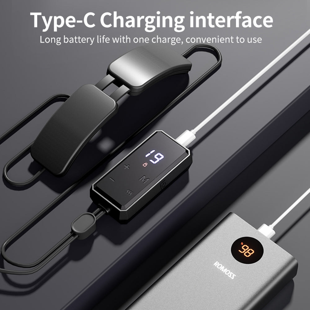 Premium Electric Neck Massager with Smart TENS+EMS Pulse, 6 Modes & 19 Intensity Levels, Lightweight Cervical Spine Relief