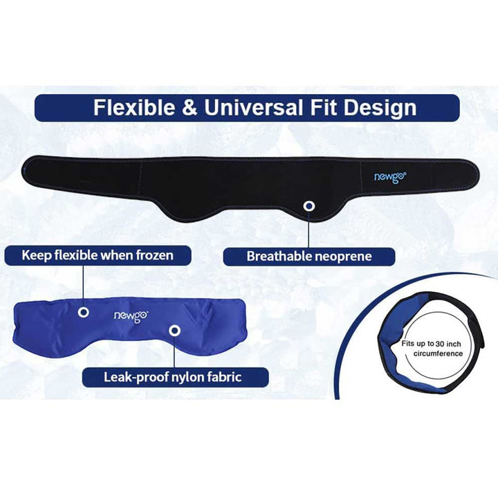 Premium Migraine Ice Head Wrap for Headache and Tension Relief – Gel Ice Pack Headband with Hot and Cold Therapy, Adjustable 