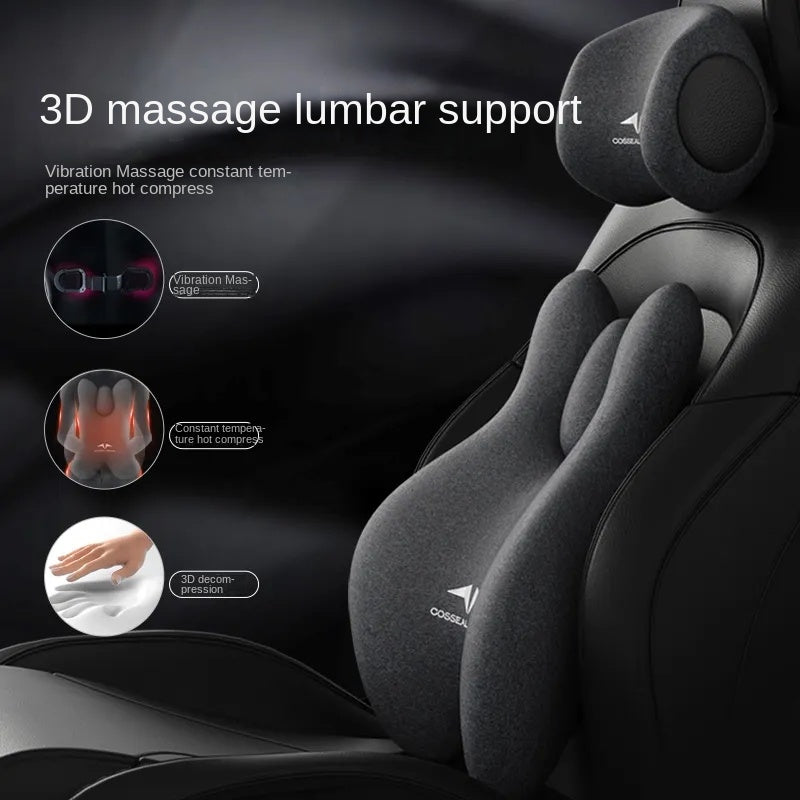 Premium Memory Foam Seat Cushion – Orthopedic Back & Waist Support for Office, Car, & Home – Coccyx Relief, Hip Massage Pad,