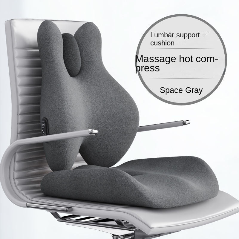 Premium Memory Foam Seat Cushion – Orthopedic Back & Waist Support for Office, Car, & Home – Coccyx Relief, Hip Massage Pad,