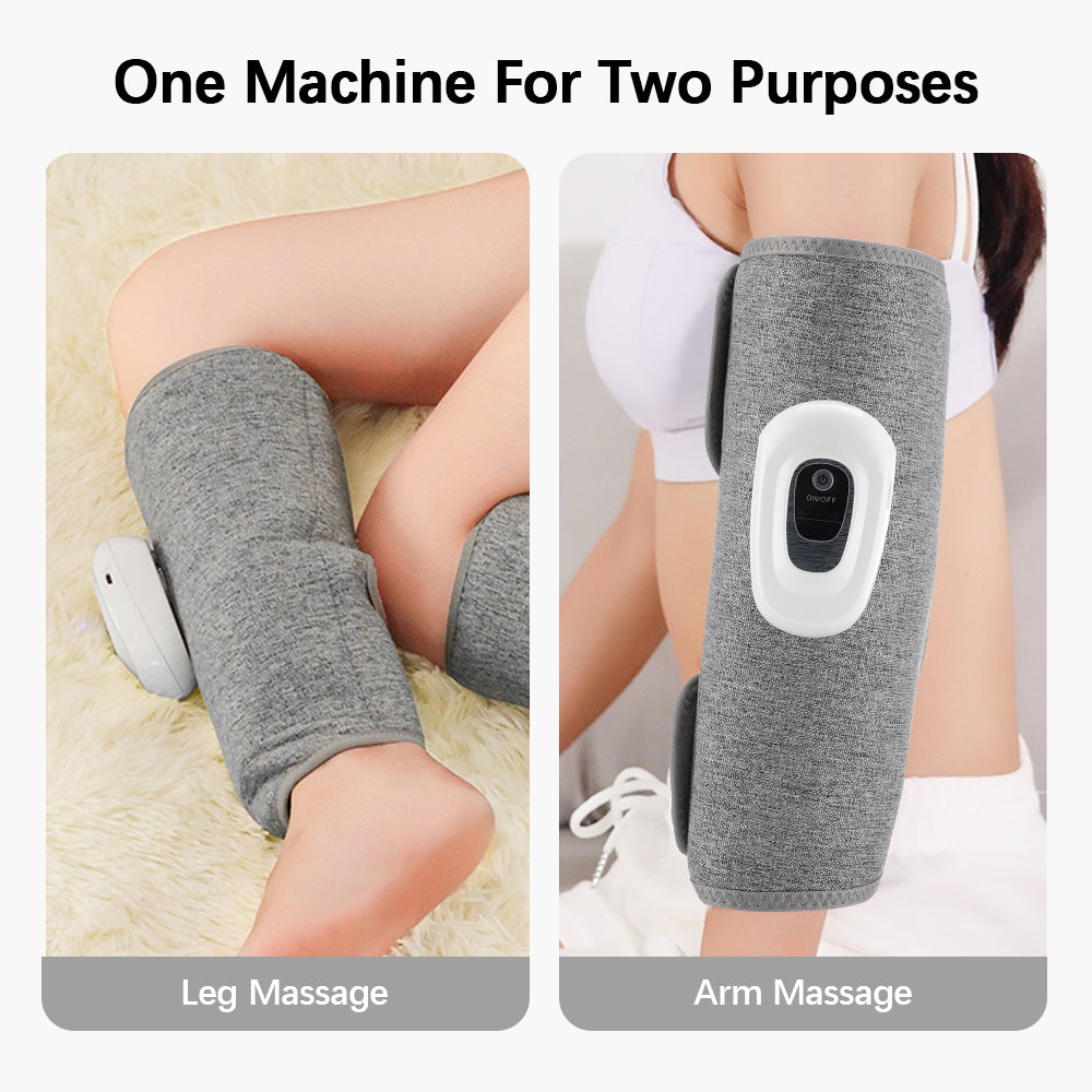 Premium Electric Leg Massager - Wireless, Rechargeable Air Compression Calf Massage for Muscle Relief & Relaxation | Health 
