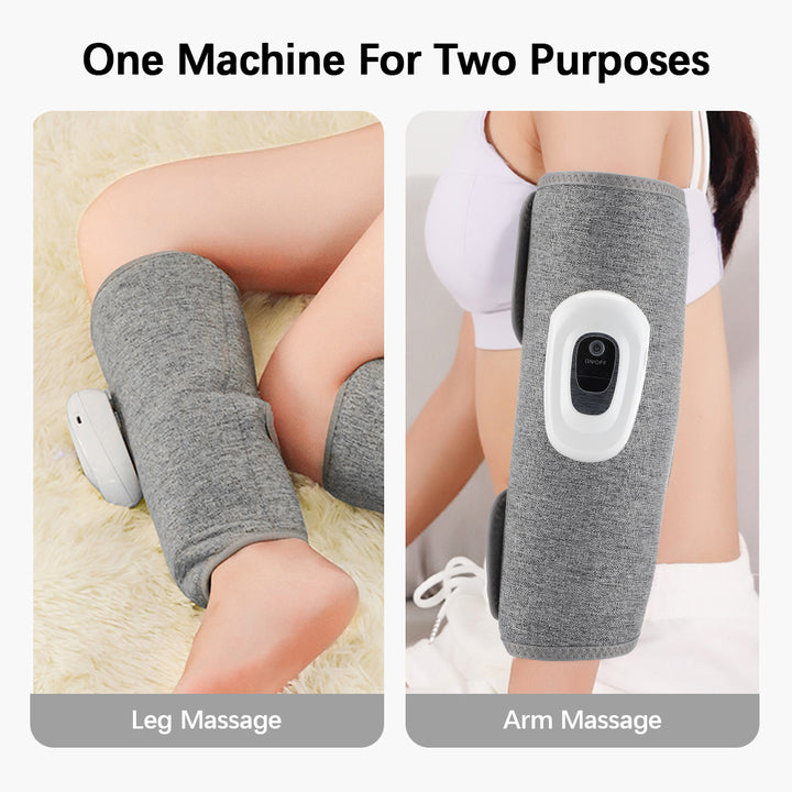 Premium Electric Leg Massager - Wireless, Rechargeable Air Compression Calf Massage for Muscle Relief & Relaxation | Health 