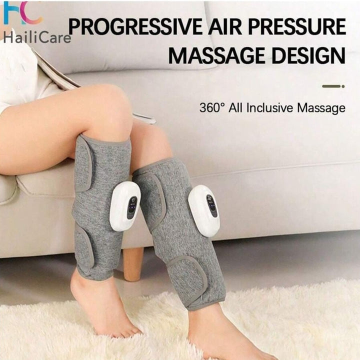 Premium Electric Leg Massager - Wireless, Rechargeable Air Compression Calf Massage for Muscle Relief & Relaxation | Health 