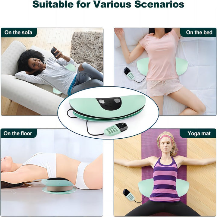 Premium Electric Lumbar Traction Device for Lower Back Pain Relief – Vibration & Thermal Therapy, Ergonomic Design,