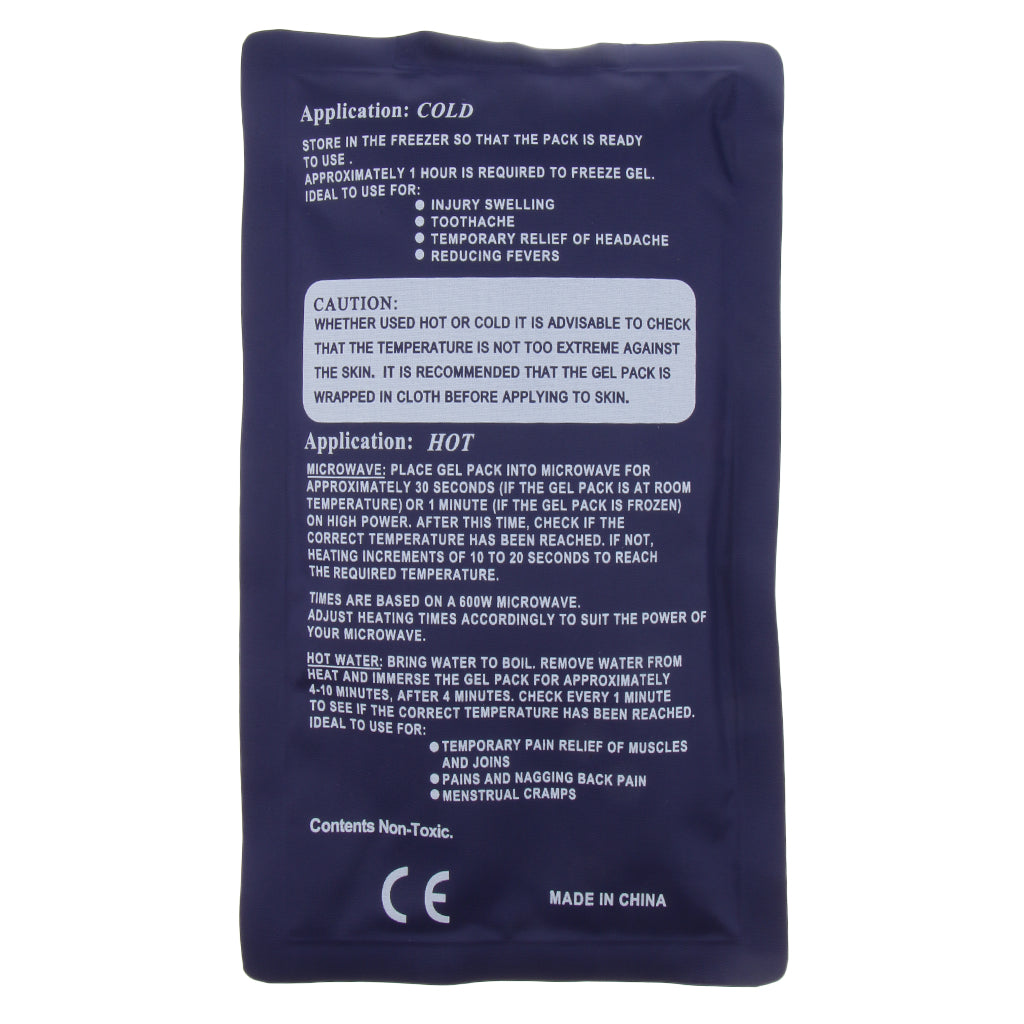 Premium Reusable Hot Cold Therapy Pack Gel Pad for Pain Relief | Microwaveable Ice Pack | Compress for Swelling, Toothache, 